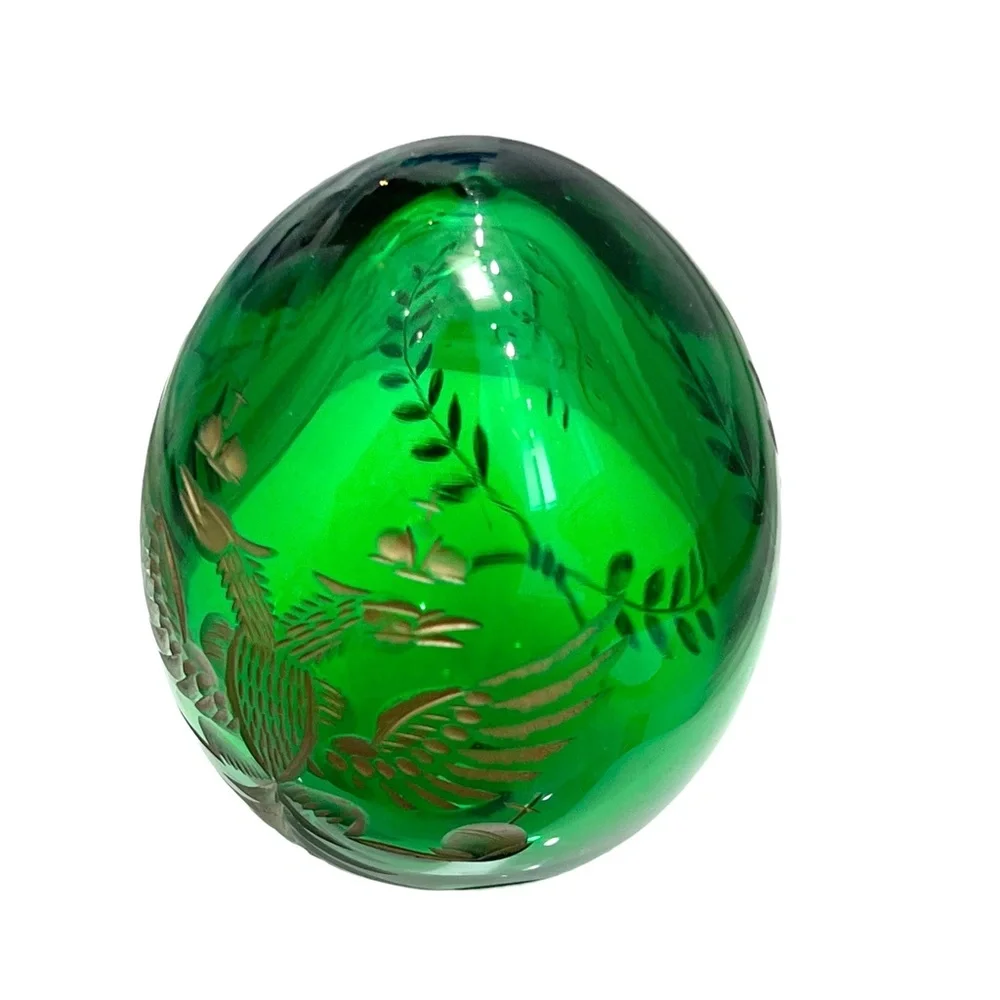 Vintage green crystal